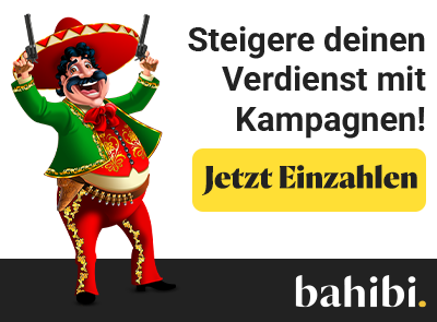 Maskottchen mit Zahlungsmotiv und Einzahlungsbutton