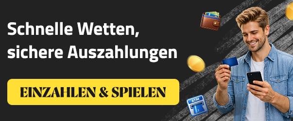 Spieler mit Smartphone und Karte für sichere Einzahlungen